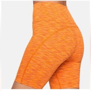Outdoor Voices flow 7” orange Women's High-Waisted Shorts small
